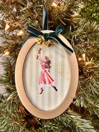 The Nutcracker Round Picture Frame Ornaments Four Assorted