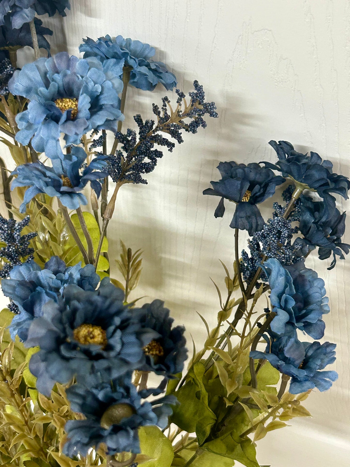 19 Inch Blue Mini Daisy And Astilbe Bush