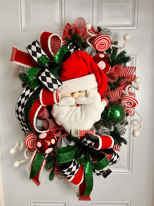 Santa Wreath By Caela At Sweet Girl Design Co