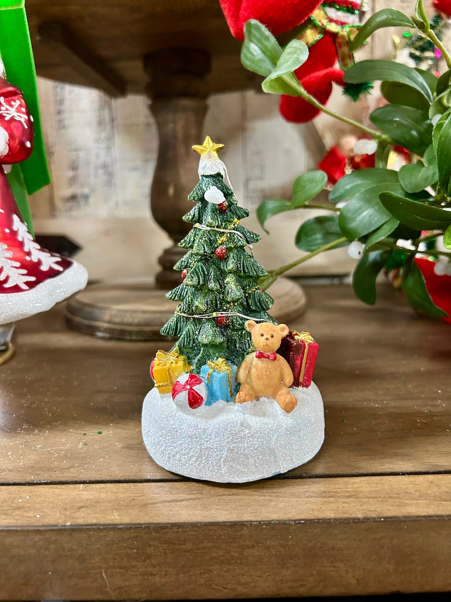 4.92 Inch Battery Operated Lighted Holiday Tree Three Styles