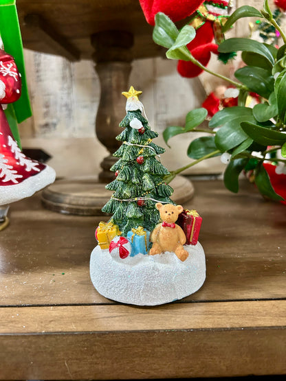 4.92 Inch Battery Operated Lighted Holiday Tree Three Styles