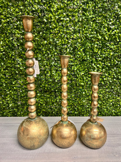 10 Inch To 17.5 Inch Metal Taper Holder Set Of Three