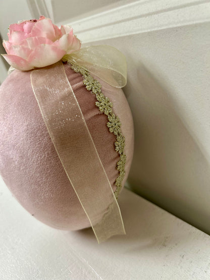 6 Inch Paisley And Velvet Easter Eggs Two Styles