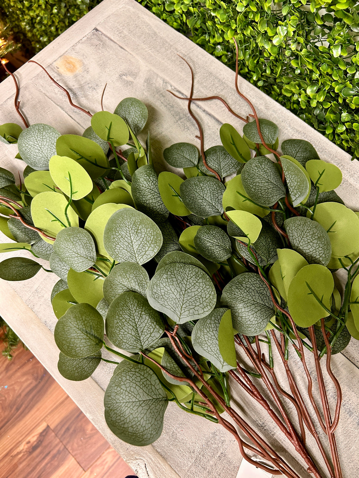 29.5 Inch Green Eucalptus Leaf Bush