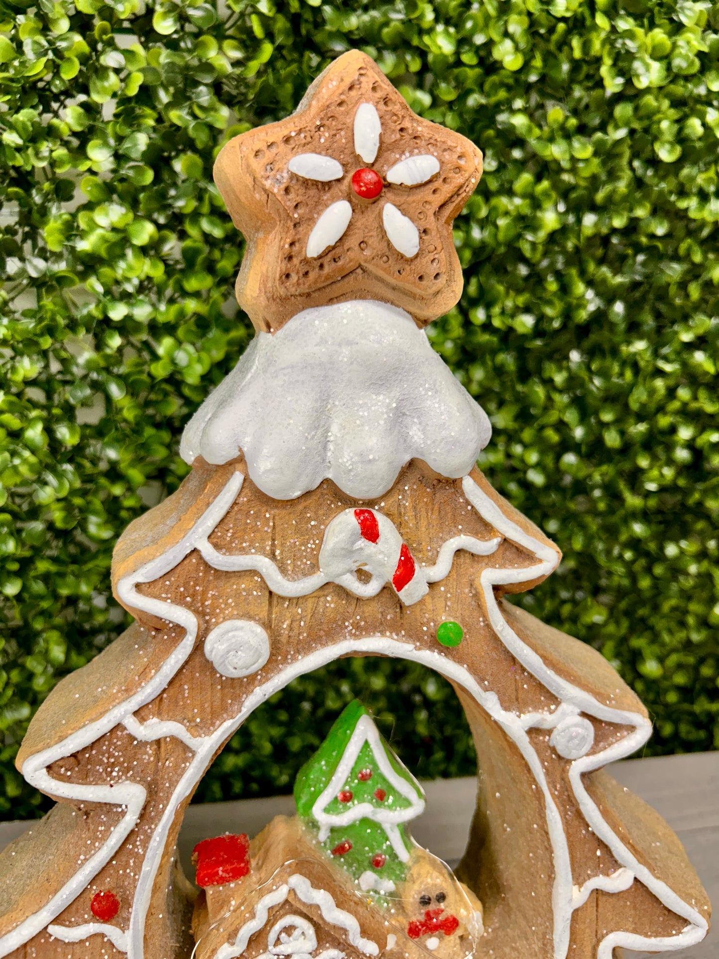 14.75 Inch LED Gingerbread Christmas Tree