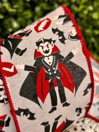2.5 Inch By 10 Yard Vampires Ribbon