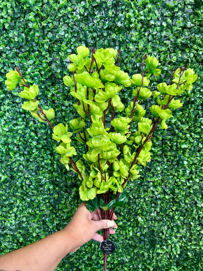 18 Inch Lime Green Cherry Blossom Bush