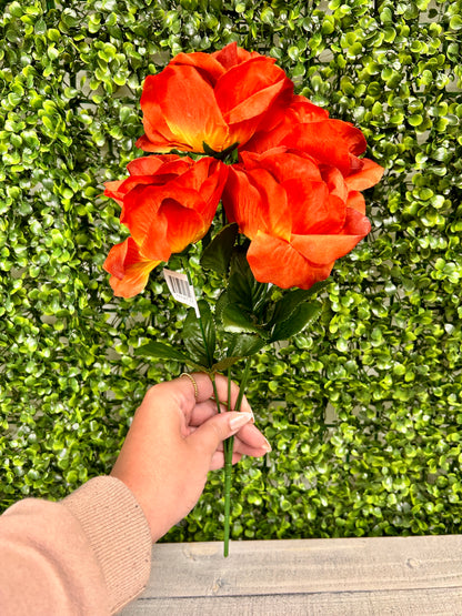 15 Inch Rust Rose Bush