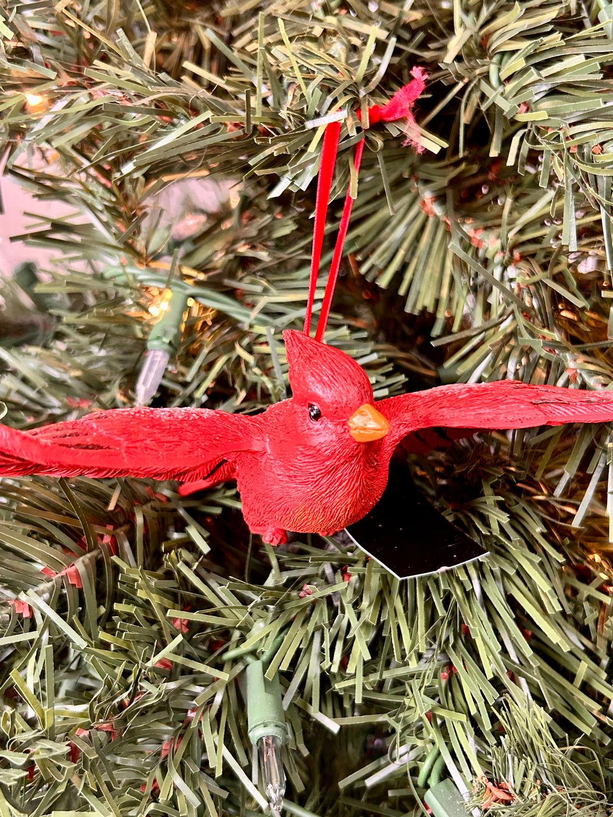 Resin Cardinal Ornaments Three Styles