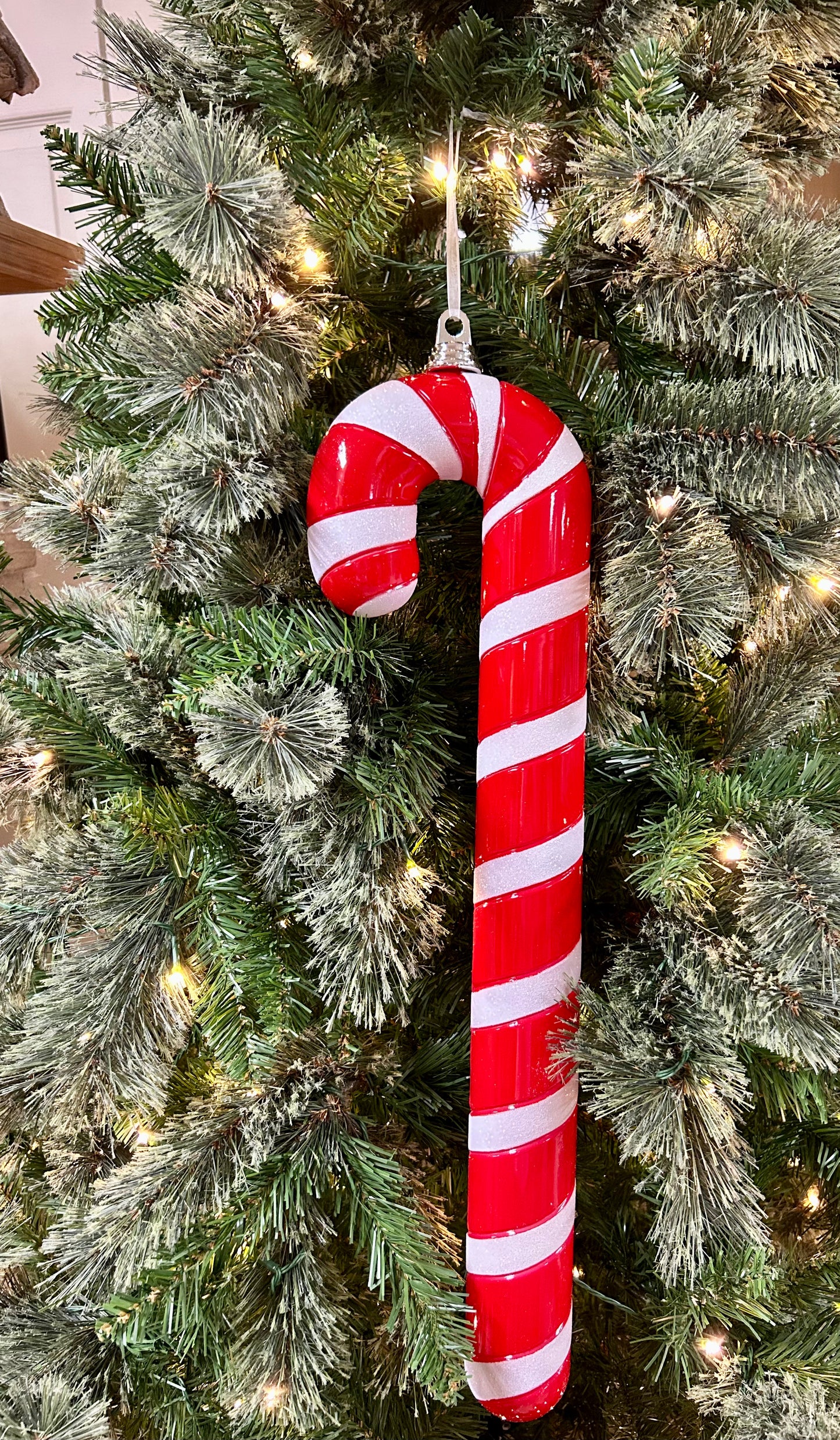 24 Inch Red And White Candy Cane Ornament