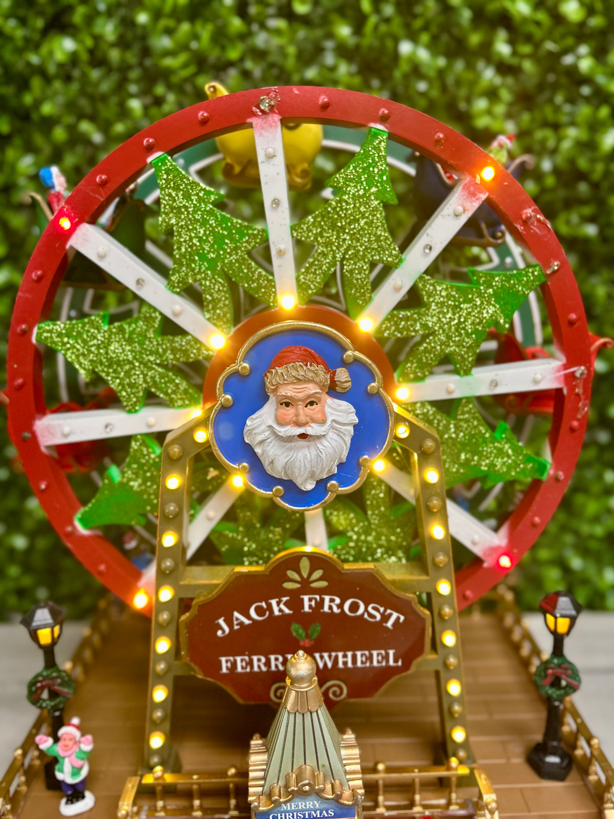 13.39 Inch Lighted Animated Holiday Ferris Wheel With Music