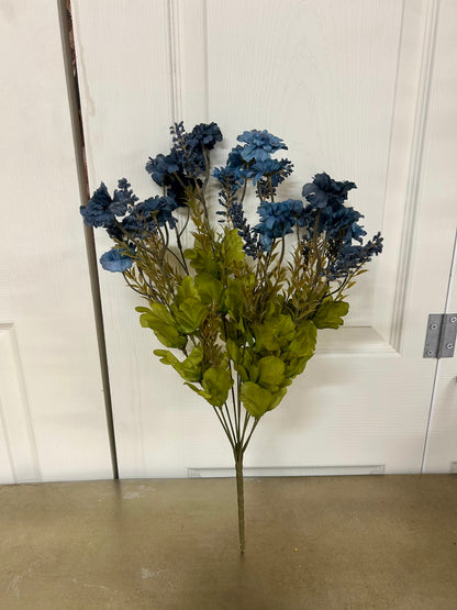 19 Inch Blue Mini Daisy And Astilbe Bush