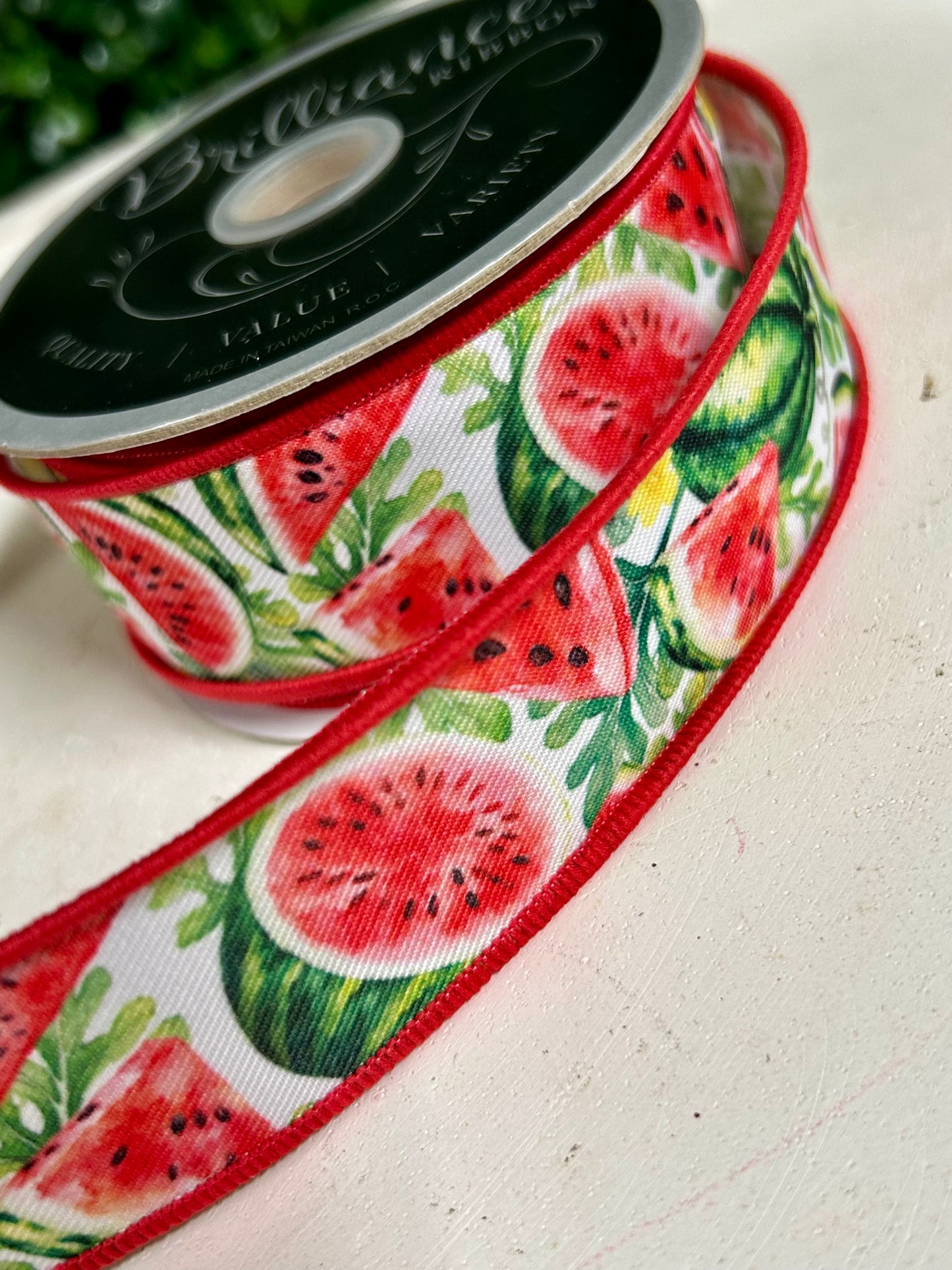 1.5 Inch By 10 Yard Watermelon Ribbon