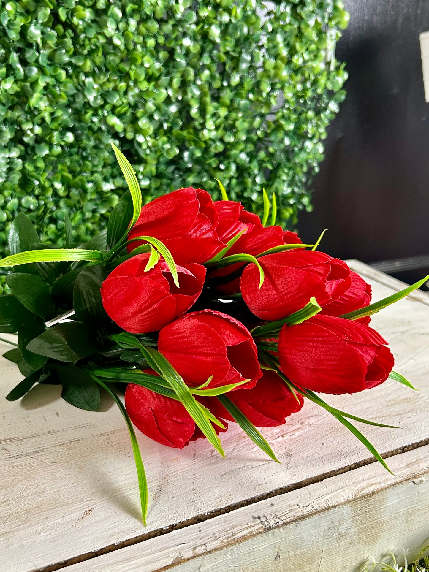 19 Inch Red Tulip Bush