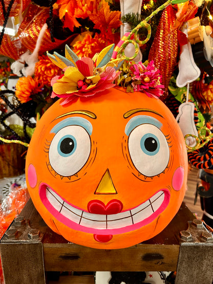 Bumpkin Betty Decorative Pumpkin