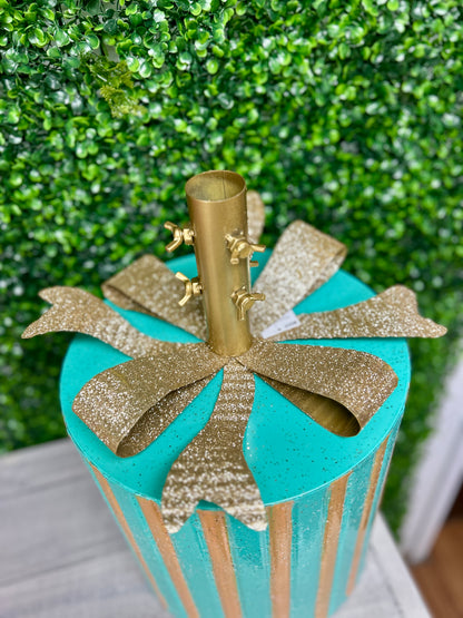 17 Inch Metal Christmas Present Tree Base Two Styles