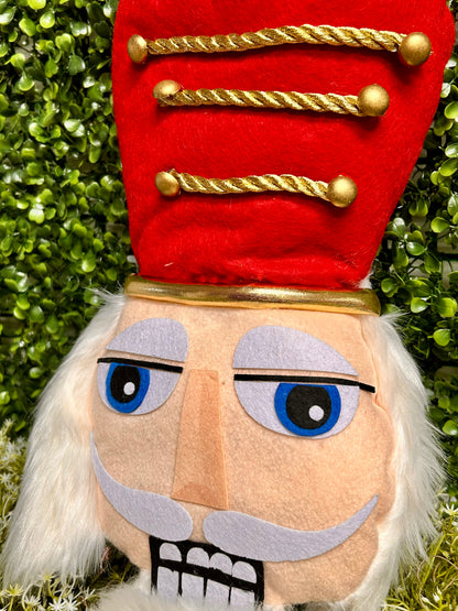 33 Inch Red Black Blue And Gold Nutcracker Decor Kit