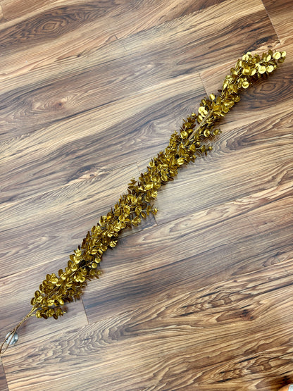 52 Inch Metallic Gold Eucalyptus Garland