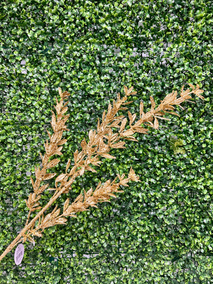 28.5 Inch Gold Glittered Rosemary Spray
