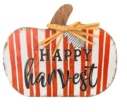 Happy Harvest Wood Wall Sign