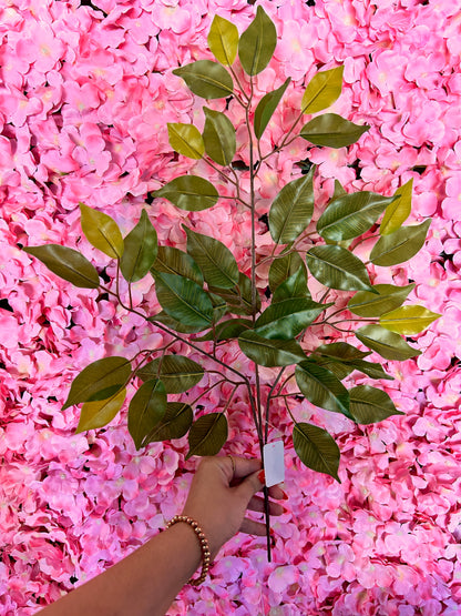 23.5 Inch Green Ficus Leaf Spray