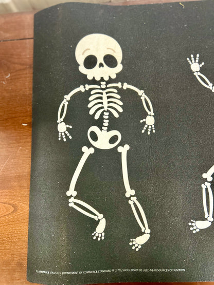 Happy Halloween Skeleton Door Mat