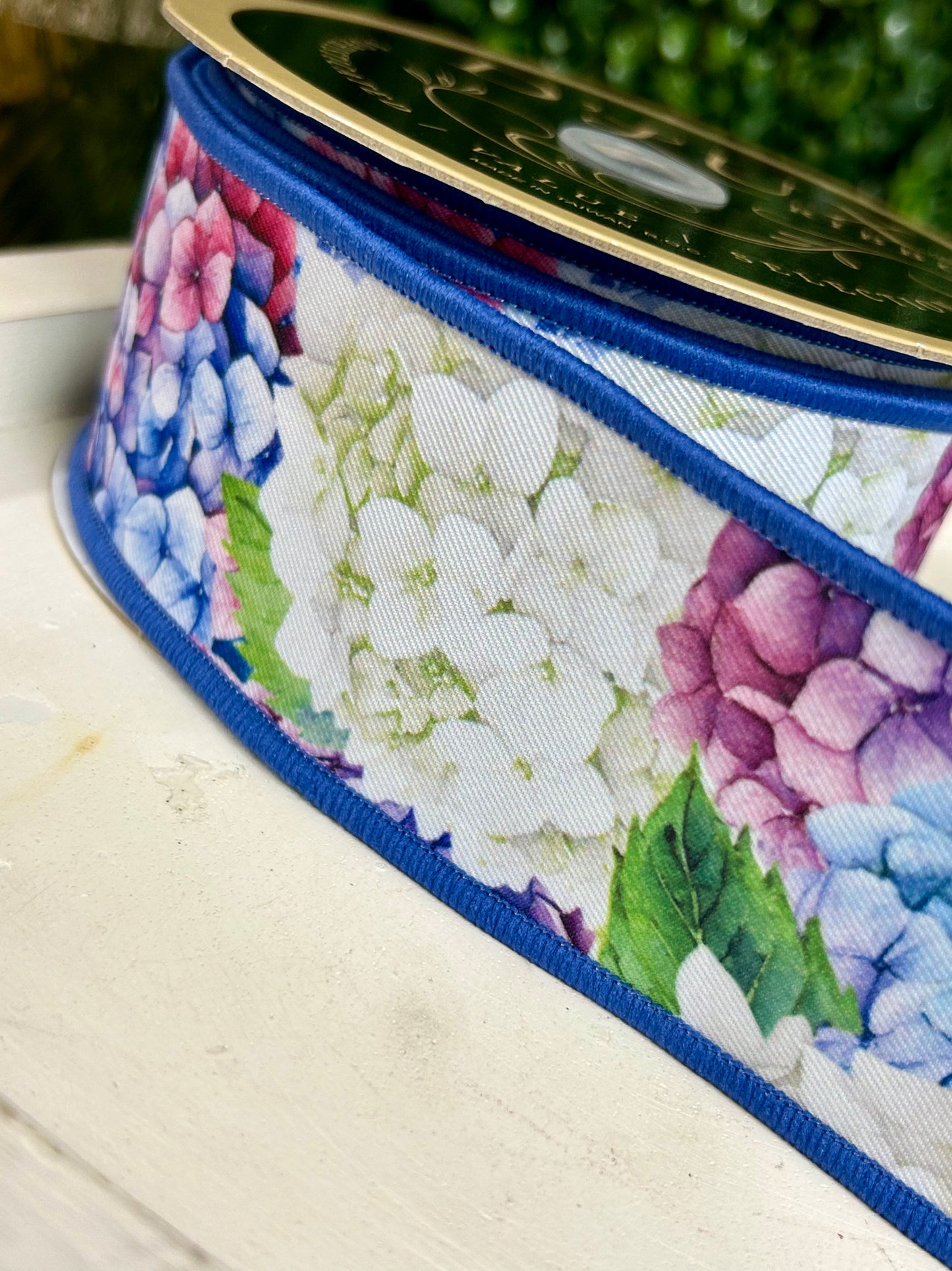 2.5 Inch By 10 Yard Hydrangea Ribbon