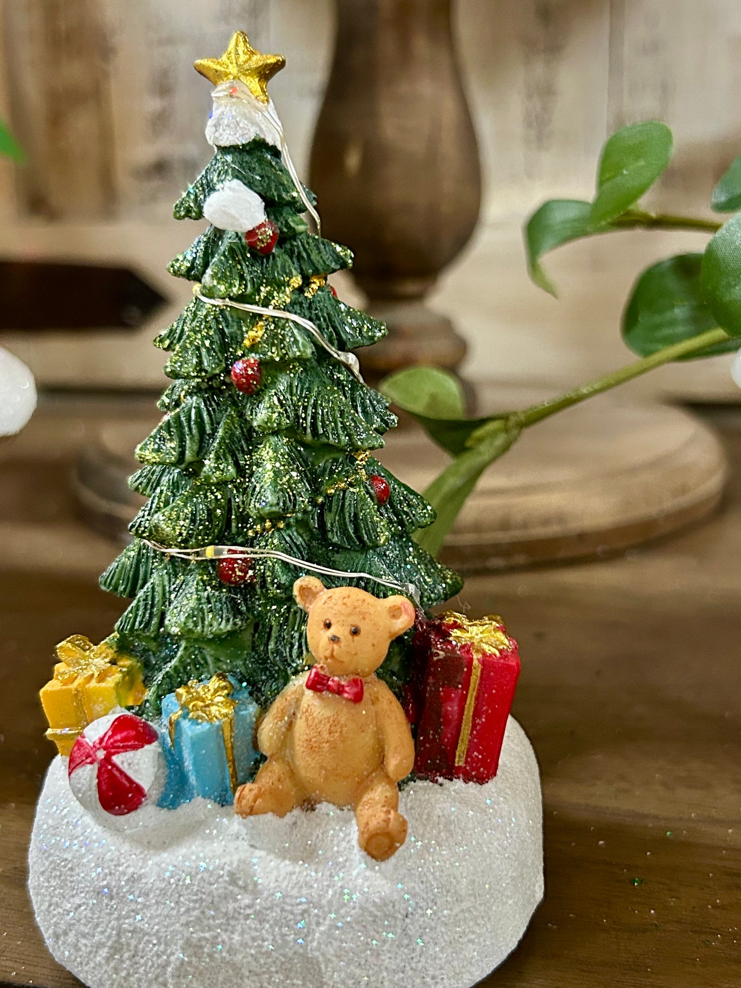 4.92 Inch Battery Operated Lighted Holiday Tree Three Styles