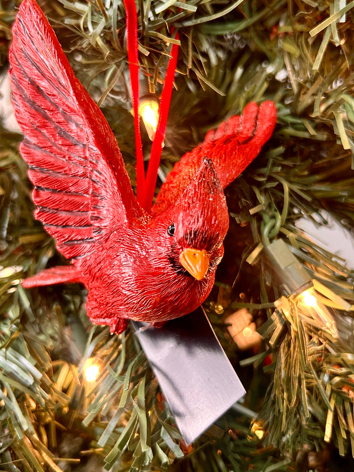 Resin Cardinal Ornaments Three Styles