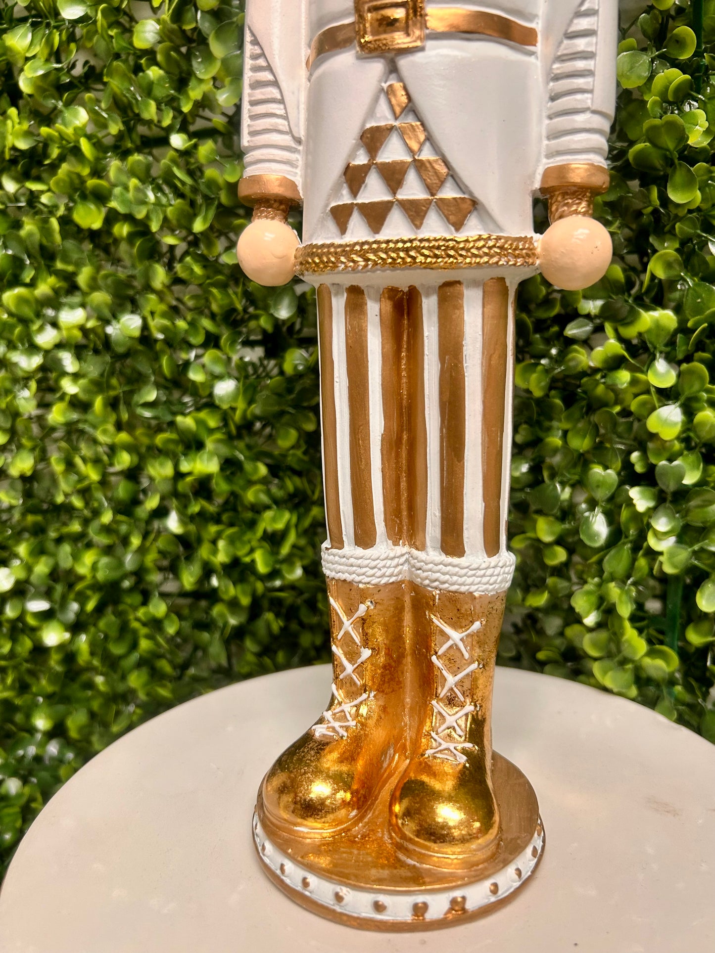 12.5 Inch Resin Gold And Black Soldier