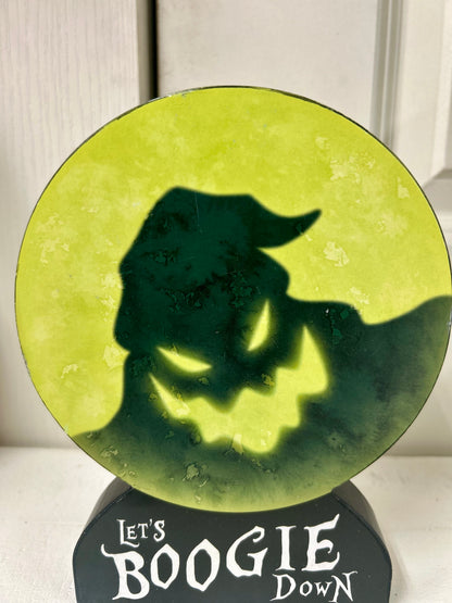 The Nightmare Before Christmas Oogie Boogie Block Sign