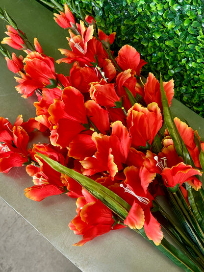 32 Inch Orange Gladiolas Bush