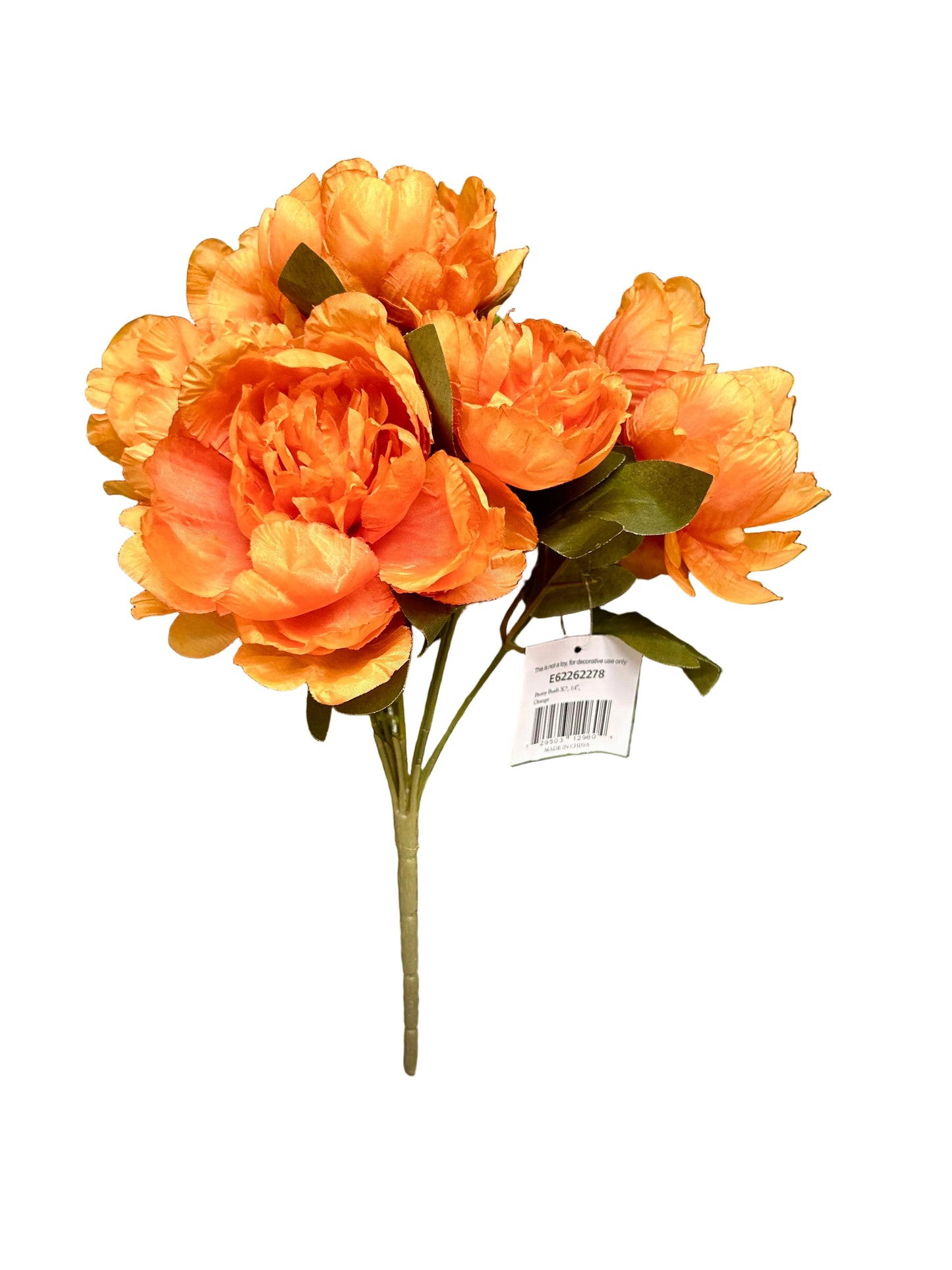 14 Inch Orange Peony Bush