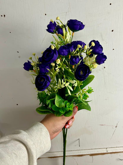 Purple Mini Ranunculus Bush