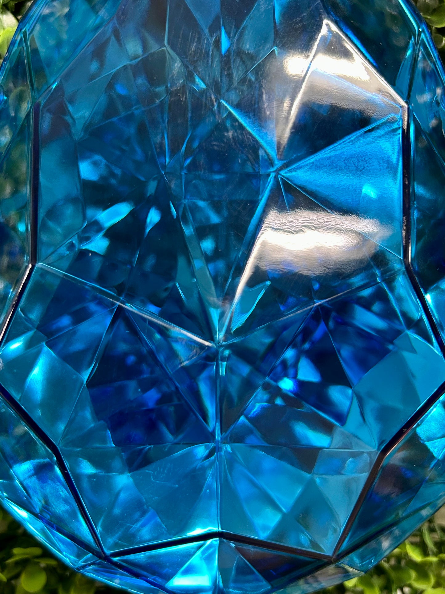 9 Inch Dark Blue Acrylic Rain Drop Diamond Ornament