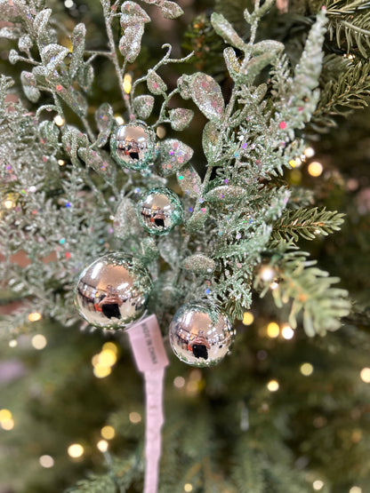 18 Inch Mint Ball Berry Spray