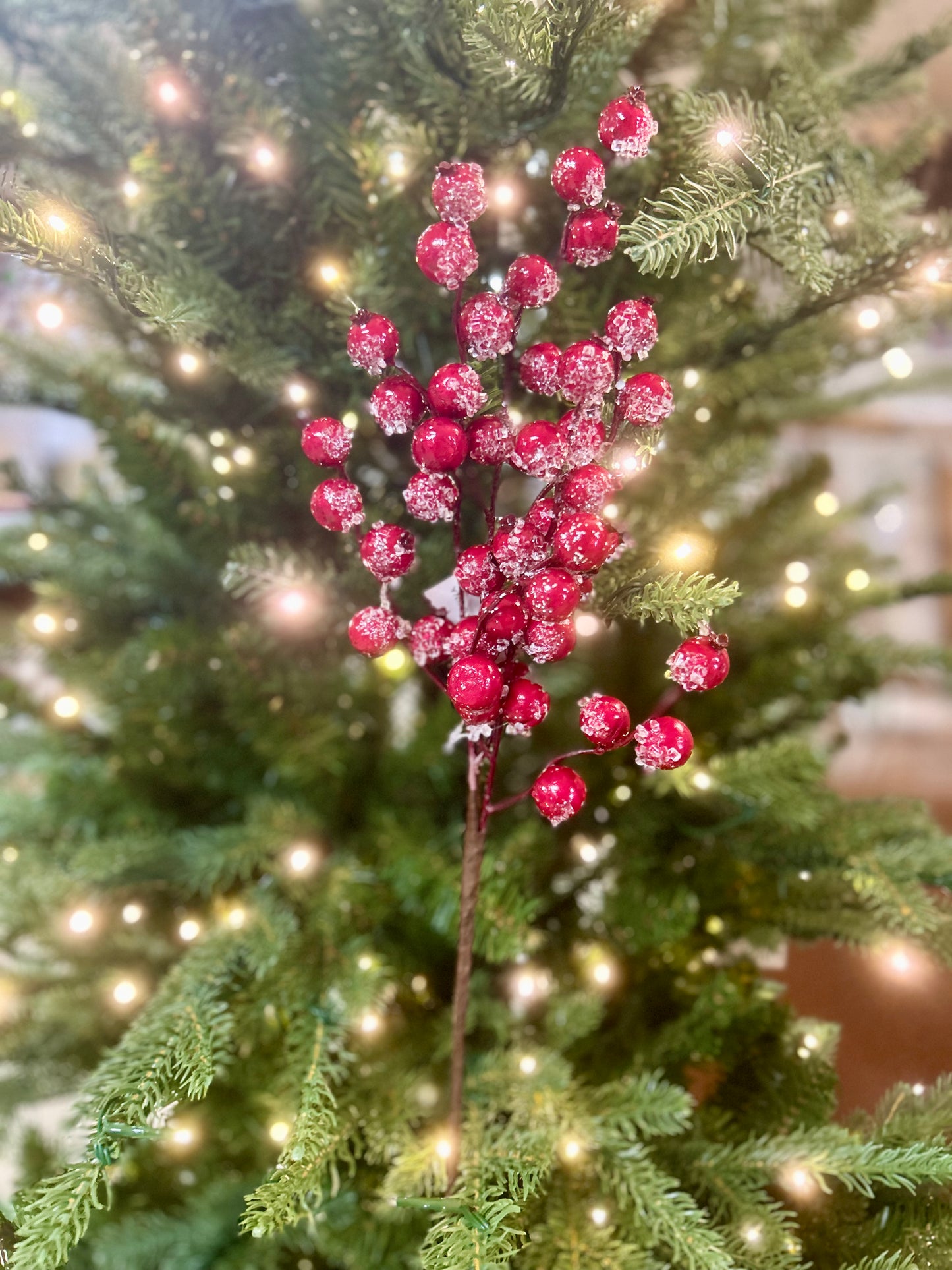 16 Inch Red Ice Berry Pick