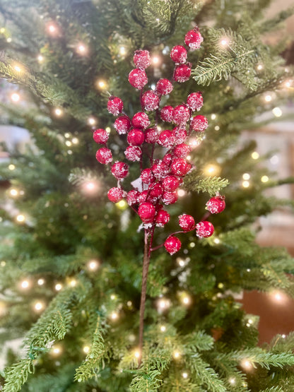 16 Inch Red Ice Berry Pick