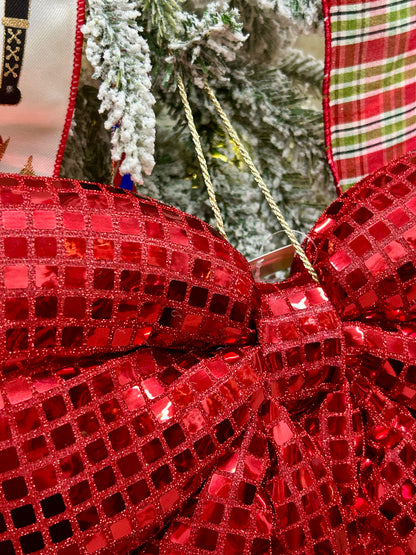18 Inch Red Bow Ornament