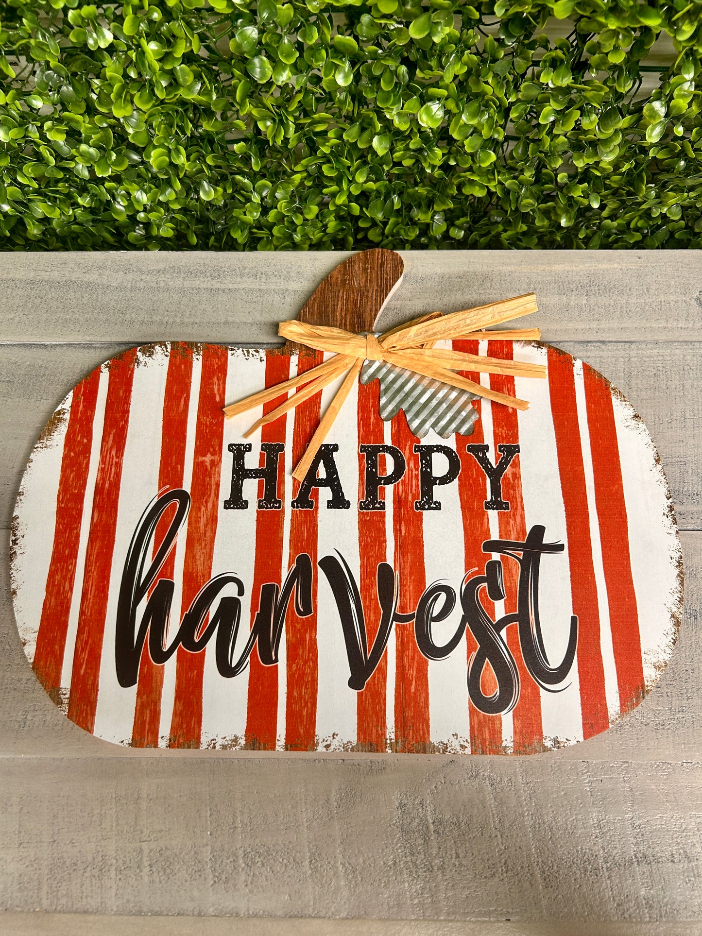 Happy Harvest Wood Wall Sign