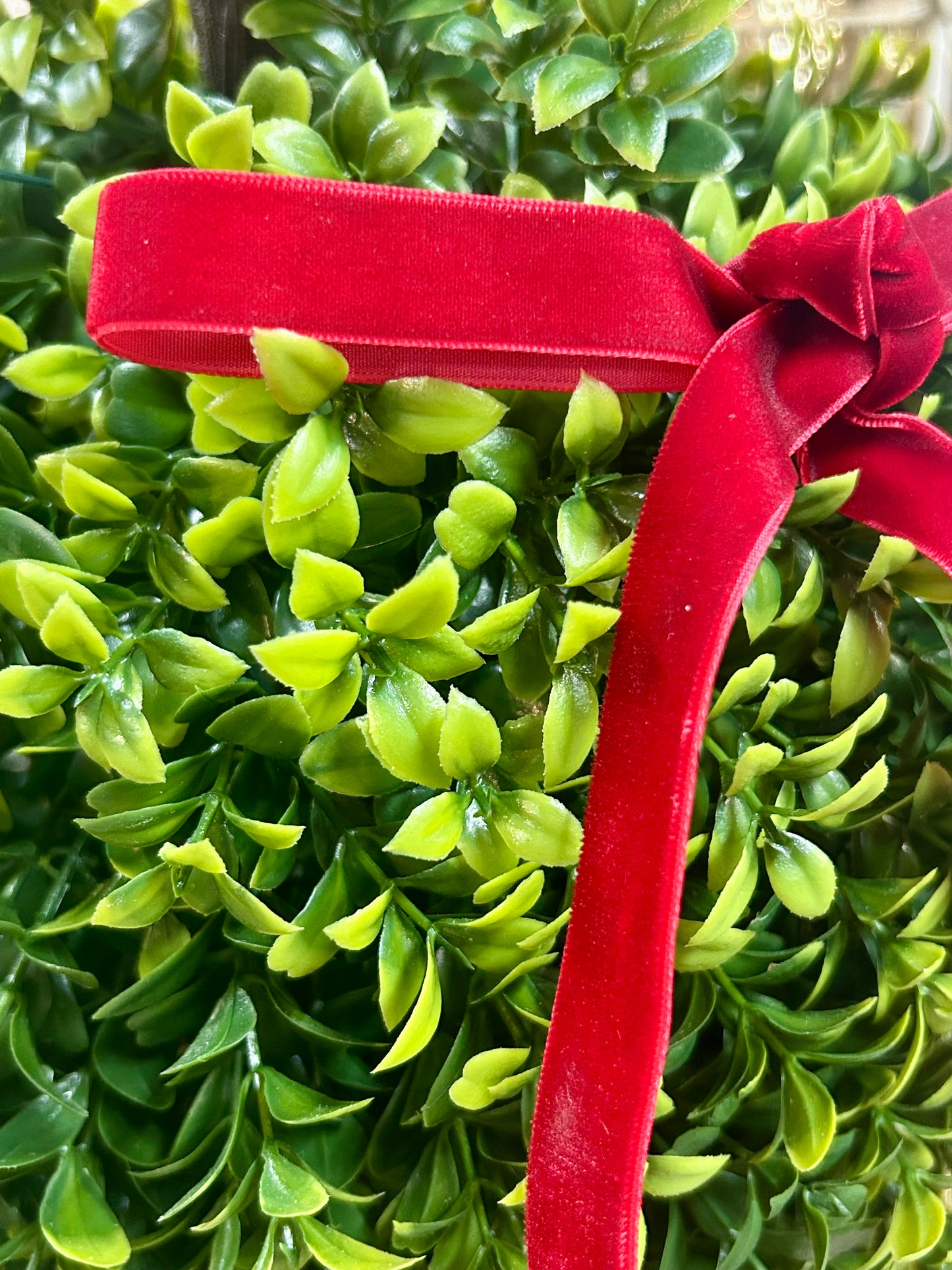 5/8 Inch By 10 Yard Unwired Cranberry Woven Velvet Ribbon