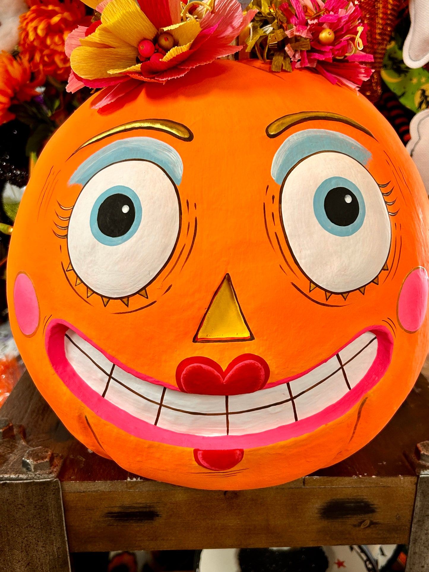 Bumpkin Betty Decorative Pumpkin