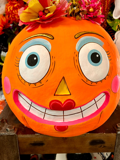 Bumpkin Betty Decorative Pumpkin