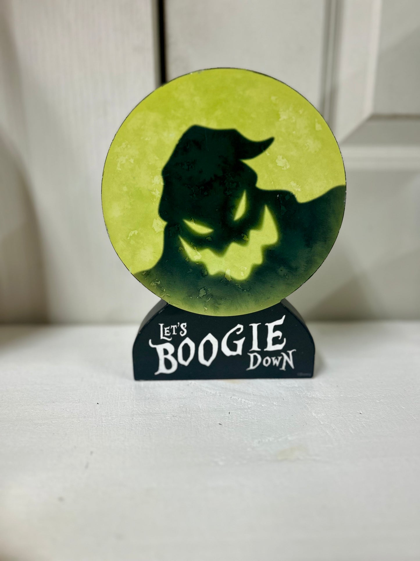The Nightmare Before Christmas Oogie Boogie Block Sign
