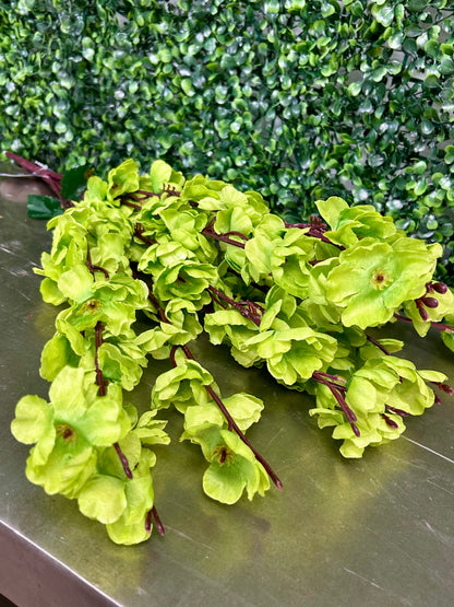18 Inch Lime Green Cherry Blossom Bush