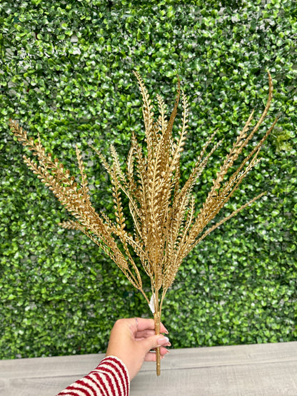21 Inch Gold Fern Bush
