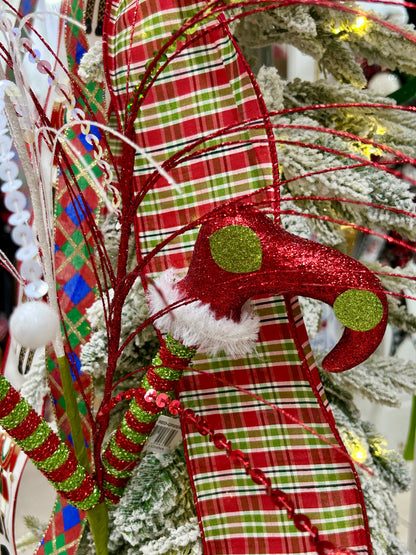 29.5 Inch Red And Green Elf Leg Spray