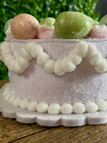 8 Inch Vintage Easter Egg Cake