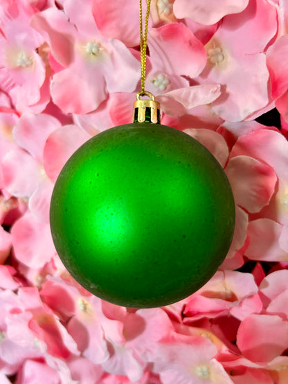 2.75 Inch Green 8 Piece Ornament Set