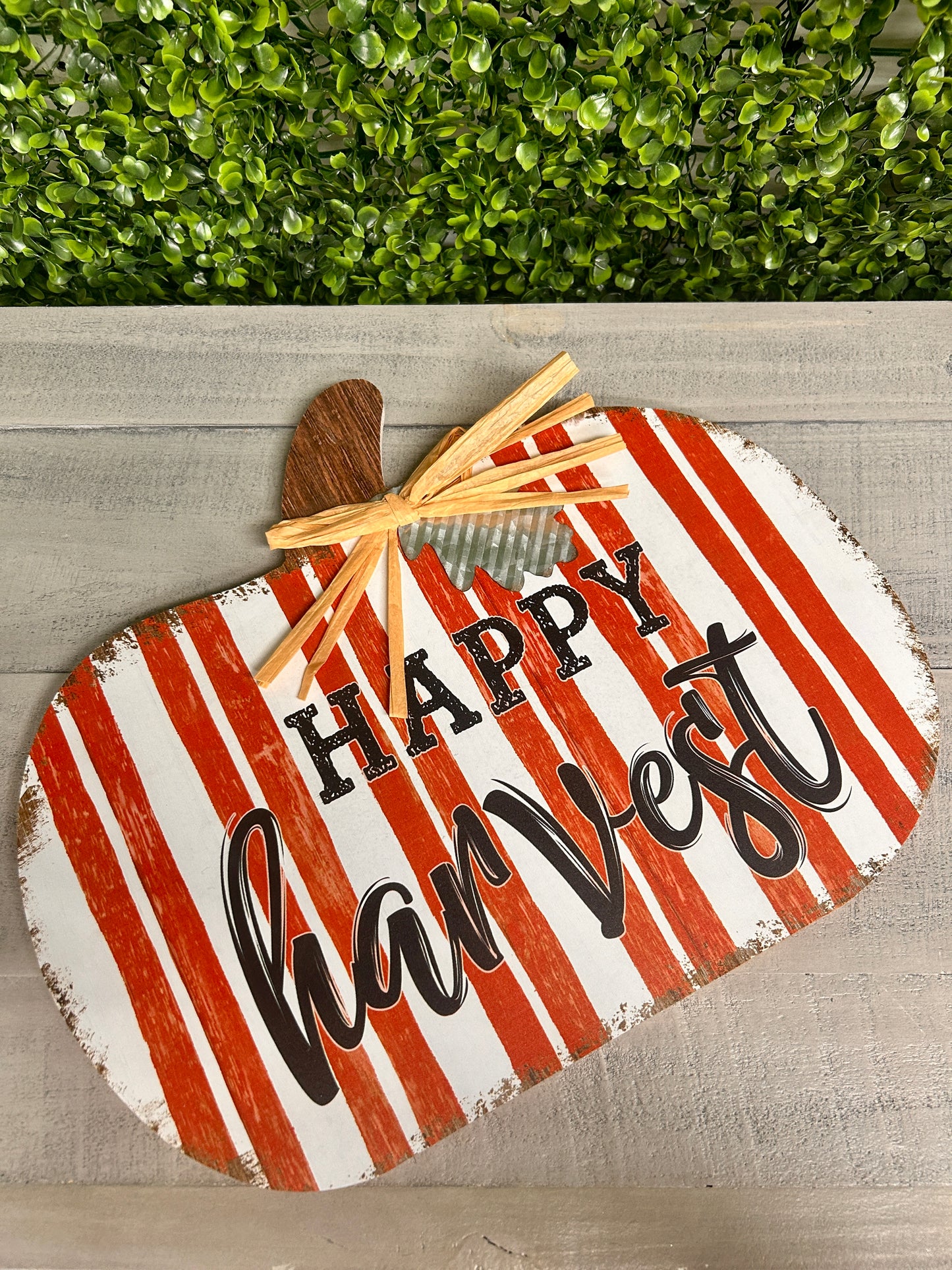 Happy Harvest Wood Wall Sign